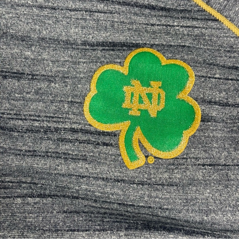 Under Armour Women’s L Gray 1/4 Zip Performance Pullover w/ Notre Dame Logo - Picture 6 of 12